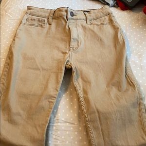 khaki hollister jeans